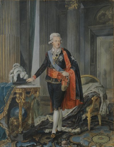 King Gustav III of Sweden (1746-92) by Niclas II Lafrensen